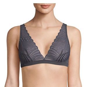 Cosabella Large Minoa Gray Lace Triangle Bralette